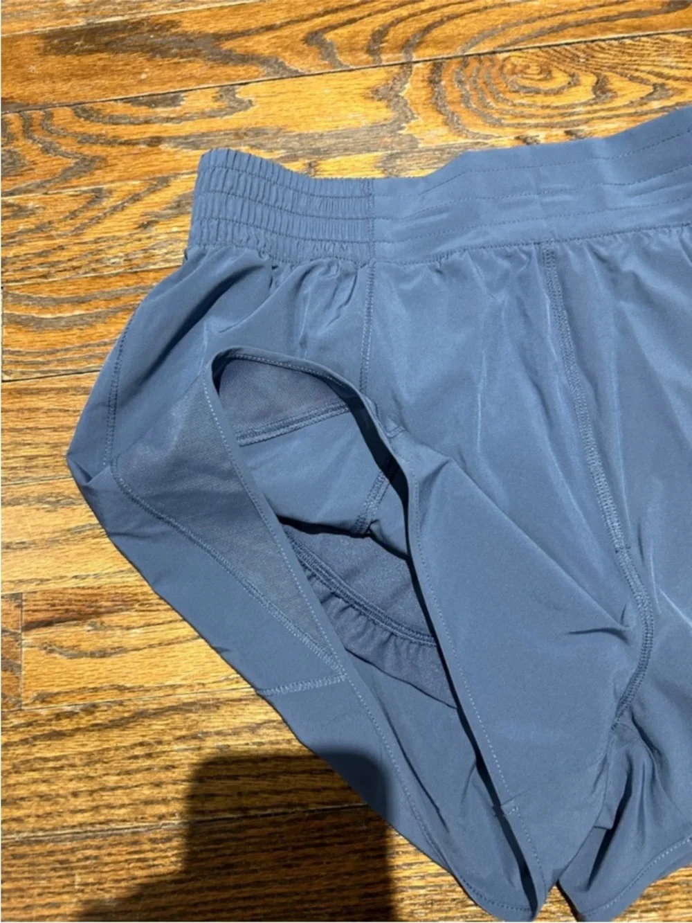 Women's Performance Running Shorts in Navy with Mesh - Picture 2 of 7